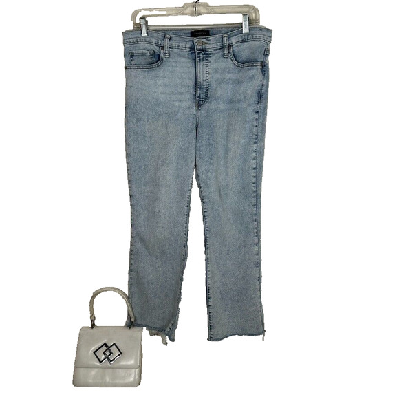 Banana Republic Womens Sz 10 High Rise Demi Boot light wash jeans Basic Capsule - Picture 1 of 10
